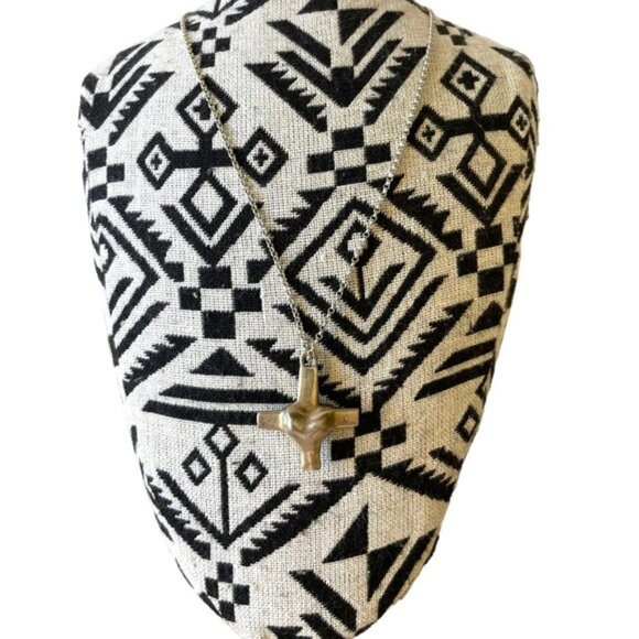 Vintage RLM Studio Sterling Silver Cross-Heart Pendant - Picture 2 of 7